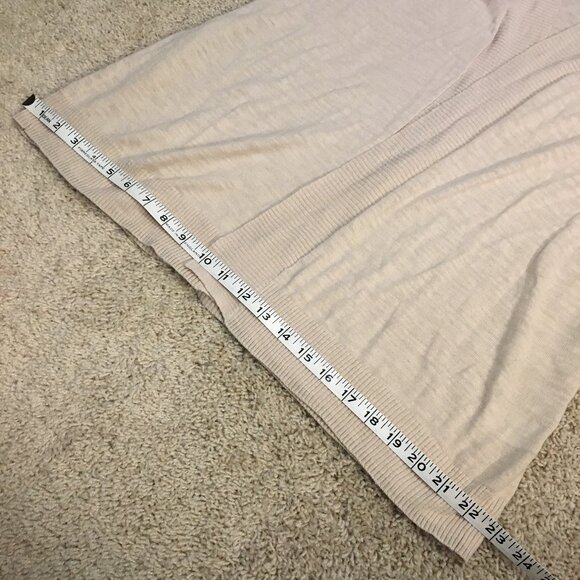 Pale Pink Lightweight Knit Cotton Rayon Open Cardigan - Picture 14 of 16